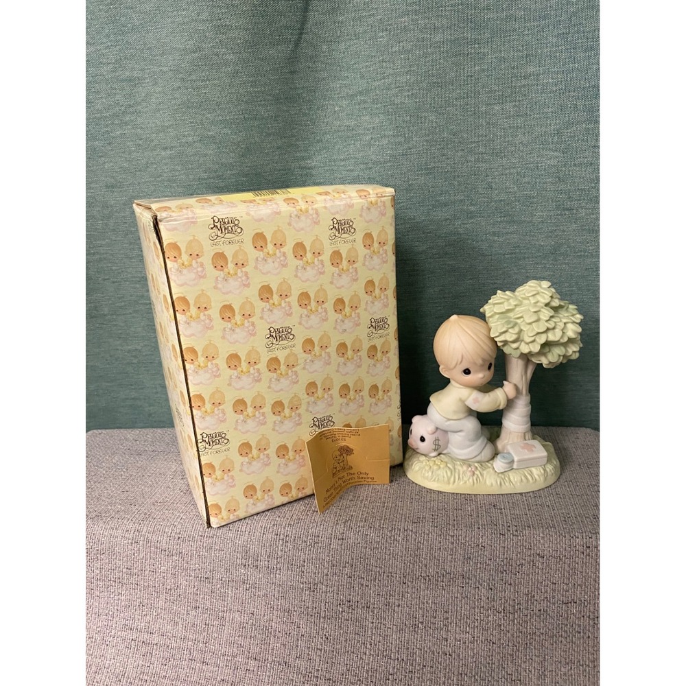 Precious Moments Vintage Figure #531073 1994 Moneys not the only green
